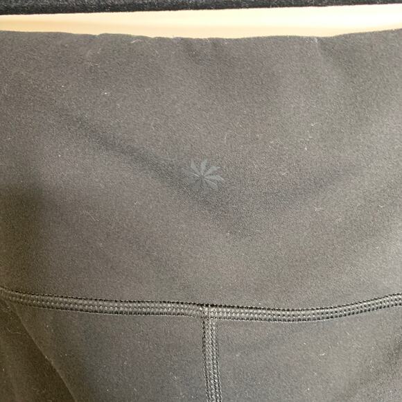 Athleta Black Taupe White Colorblock Leggings Sz Small - Picture 7 of 11